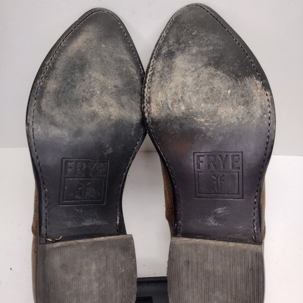 Frye Billy Shootie Western ankle leather brown/distressed 9B (discontinued) - Picture 9 of 11